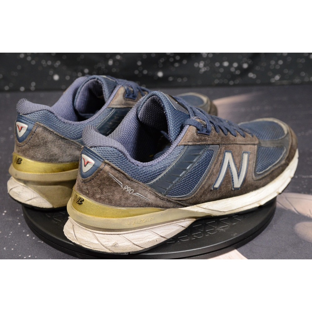 New‎ Balance 990v5 Shoes Mens Size 11.5 Blue Made In USA Running Suede M990NV5 - Picture 3 of 11
